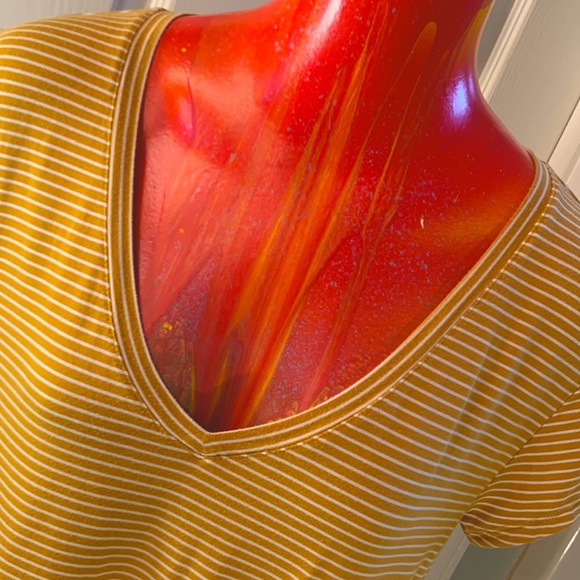 AMERICAN EAGLE OUTFITTERS Mustard Yellow Favorite T shirt Top - Picture 8 of 10